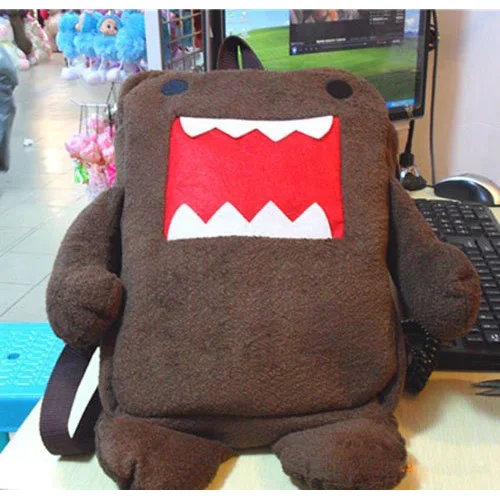 Новая Коричневая плюшевая игрушка Домо кун рюкзак милый сидячий стиль детская