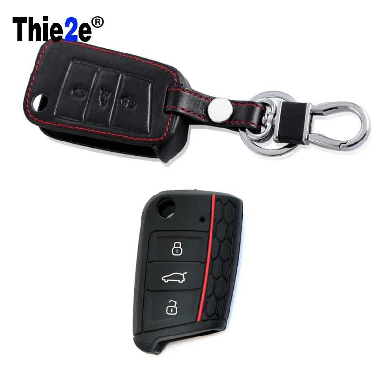 Защитный чехол для ключа стайлинга автомобиля Чехол-держатель VW POLO Golf MK7 Skoda Octavia