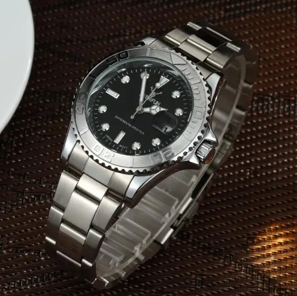 2018 часы для мужчин Дата Мода роль кварцевые мужские наручные Reloj Hombre Orologio Топ Uomo