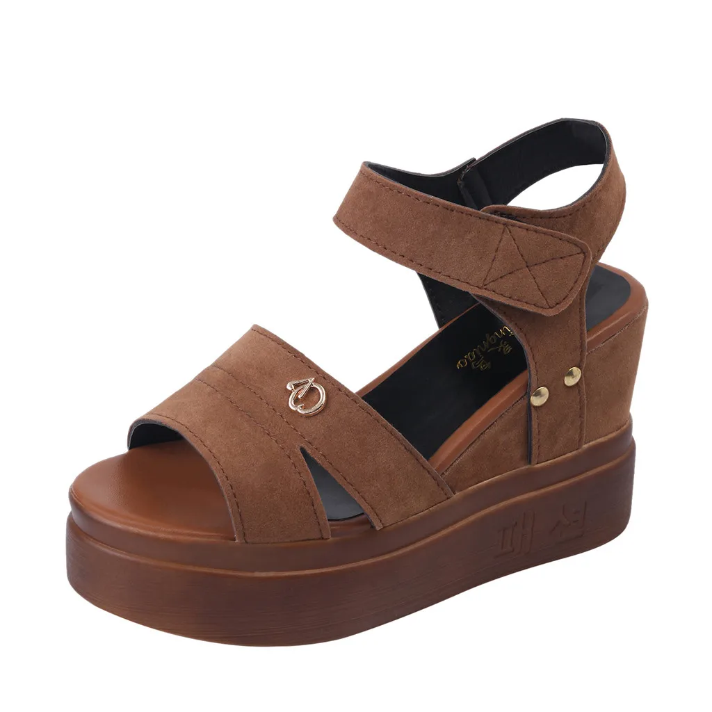 ONTO-MATO; летние женские босоножки; обувь на танкетке; обувь с открытым носком; римские сандалии с толстой подошвой; de verano para mujer