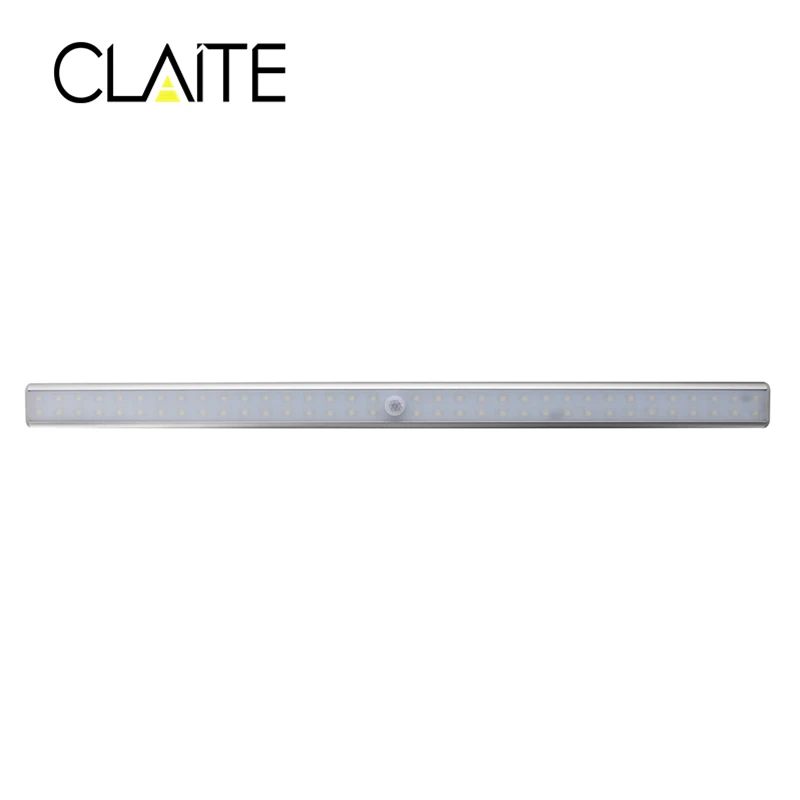 CLAITE портативный светодио дный 20 LED USB Перезаряжаемый свет датчик и PIR Mtion Шкаф Свет Ночной светильник для кухни лестницы гардероб датчик света лампа светильники кухня светодиоды освещение лампыподсветка для