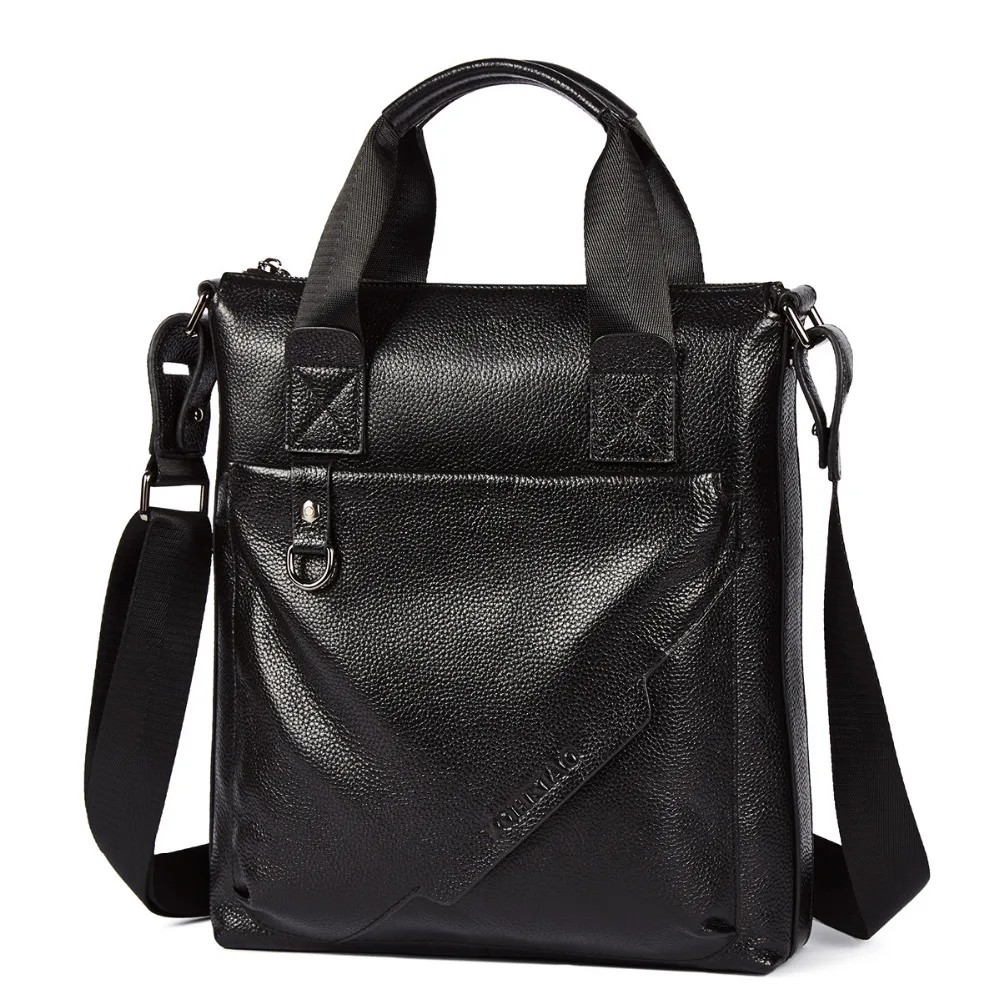 Мужская сумка на плечо из натуральной воловьей кожи деловая сумка-мессенджер