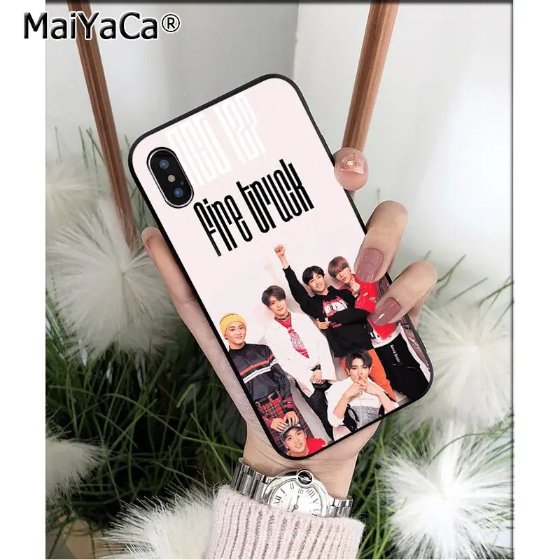 MaiYaCa Nct 127 мягкий черный чехол для телефона из ТПУ Apple iPhone 8 7 6 6S Plus X XS MAX 5 5S SE XR |