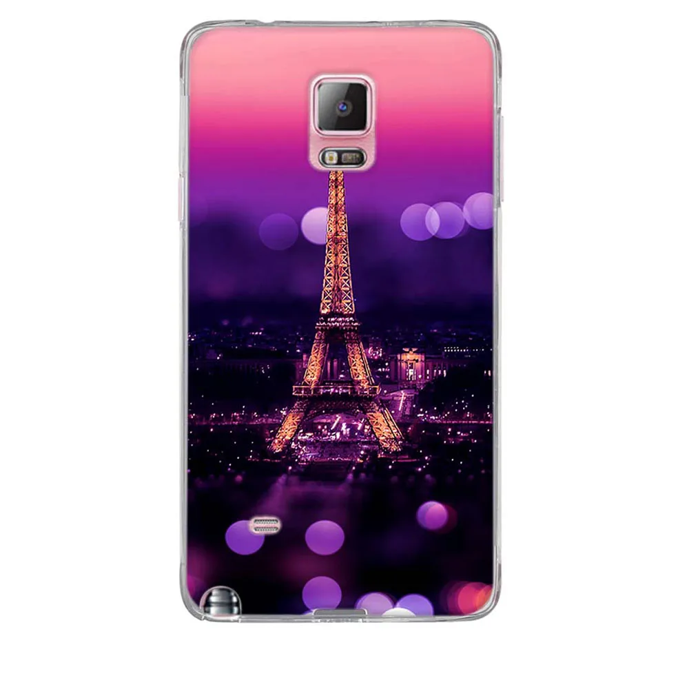 Мягкий чехол из ТПУ для Samsung Galaxy Note 4 силиконовый защитный Note4 N910 N9100 чехол|Бамперы|