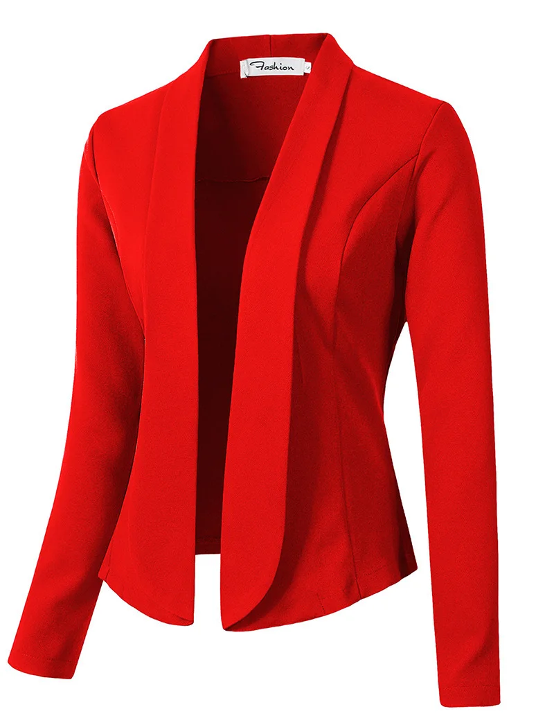 ZOGAA 9 однотонное женское офисное пальто на пуговицах для работы деловой Женский