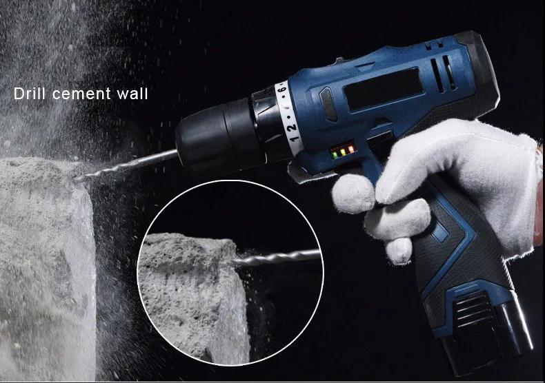 25 В Аккумуляторная дрель многофункциональный электрический инструмент