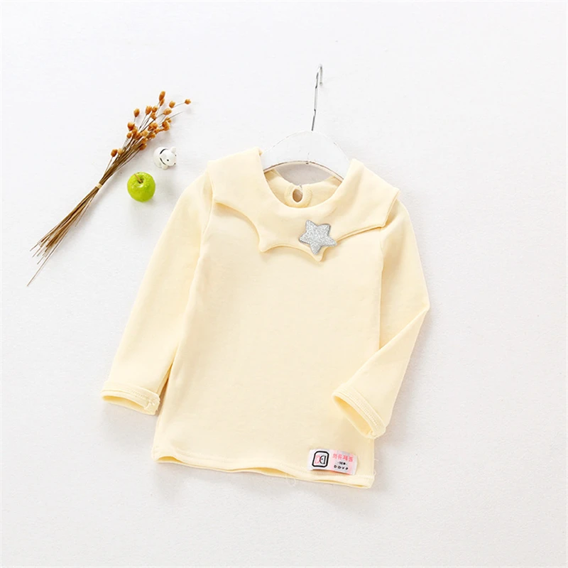 Весенне-Осенняя детская толстовка для девочек футболка с длинным рукавом одежда