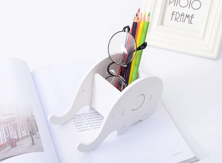 Милый Kawaii Multi-function деревянная ручка настольный держатель аккуратный канцелярский держатель Офис Школьные принадлежности Accessores подарок