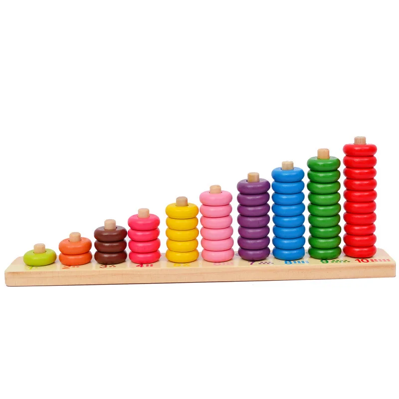Kids toys Montessori 10 Level Clouds Computation Beads Wood Math Toy Educational Baby Toys Give your child a birthday present | Игрушки и