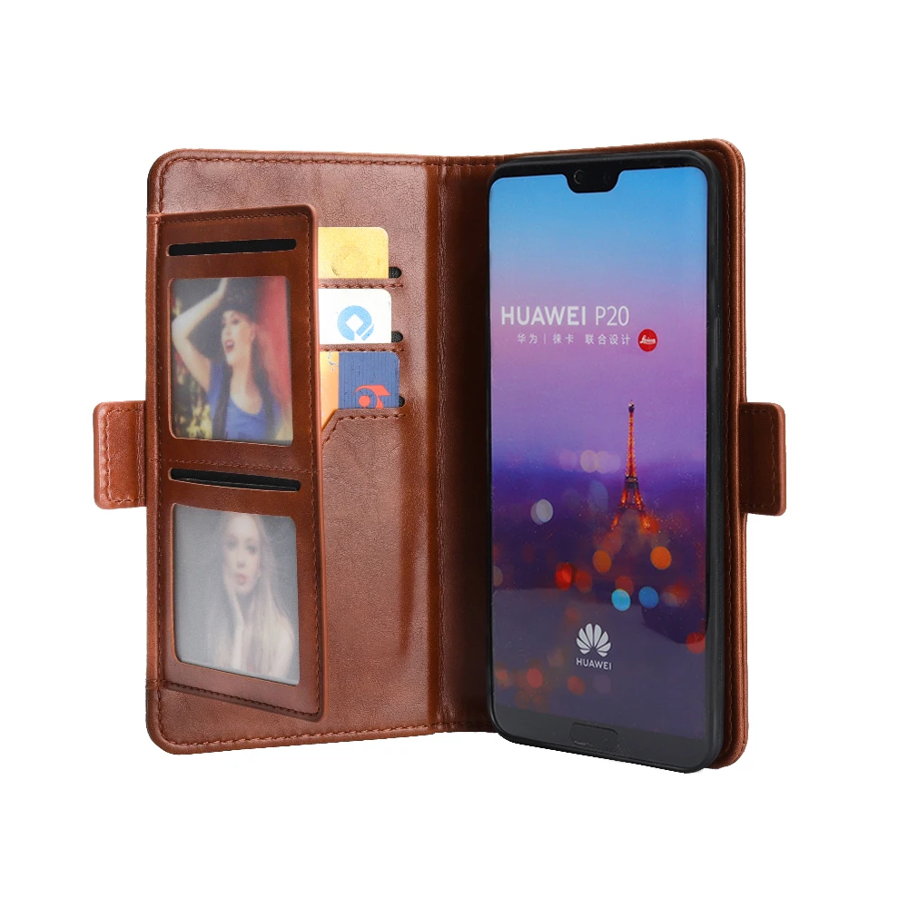 Vintage Wallet Flip Kickstand Phone Bag Case for Huawei P20 Pro Credit Card Holder Coque Cases P20Pro Cover | Мобильные телефоны и