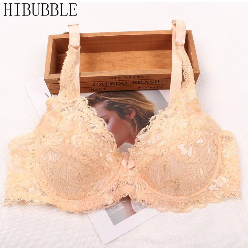 Бюстгальтер женский кружевной HIBUBBLE хлопок S/M/L/XL/XXL/XXXL 4 цвета|thin pad|bra adjustersladies bra |