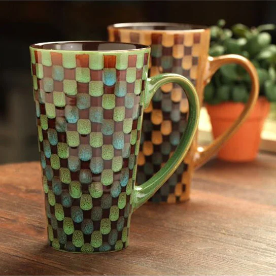 Креативные стеклянные керамические кружки в европейском и американском стиле