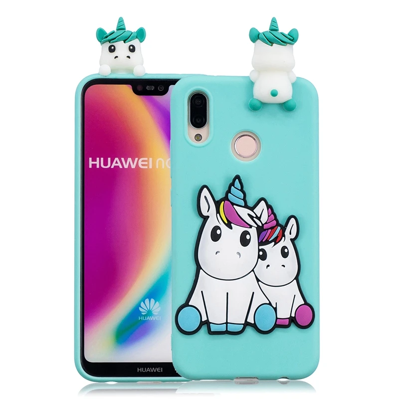 Huawei P20 Lite Case Mate 10 Cover Unicorn Panda Silicone Phone on for Pro P10 P9 Mate10 Etui | Мобильные телефоны и