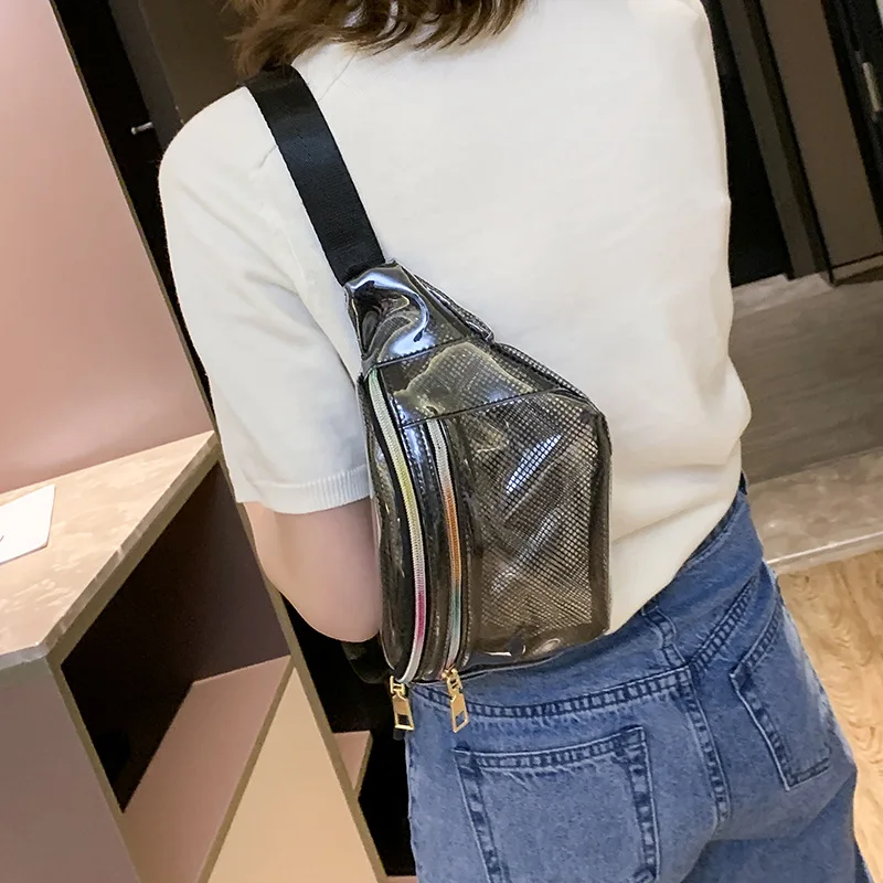 Пляжная поясная сумка женские прозрачные поясные сумки прозрачная