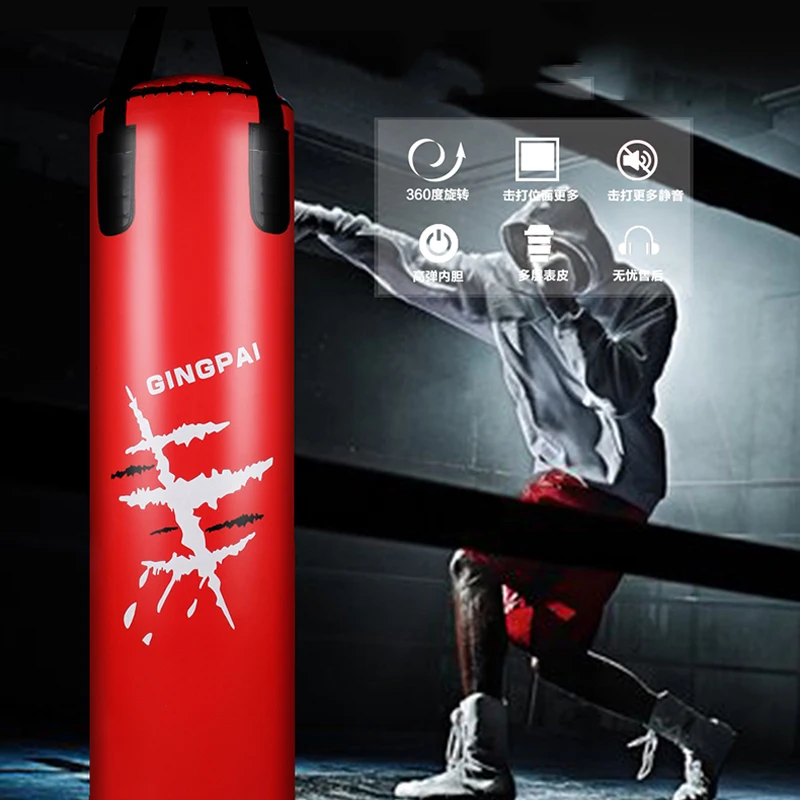 0.8M/1M/1.2M Kick Boxing Bag Training Fitness Punching Saco De Pancada Boxeo Hook Hanging MMA Fighting Sandbag (Empty) | Спорт и
