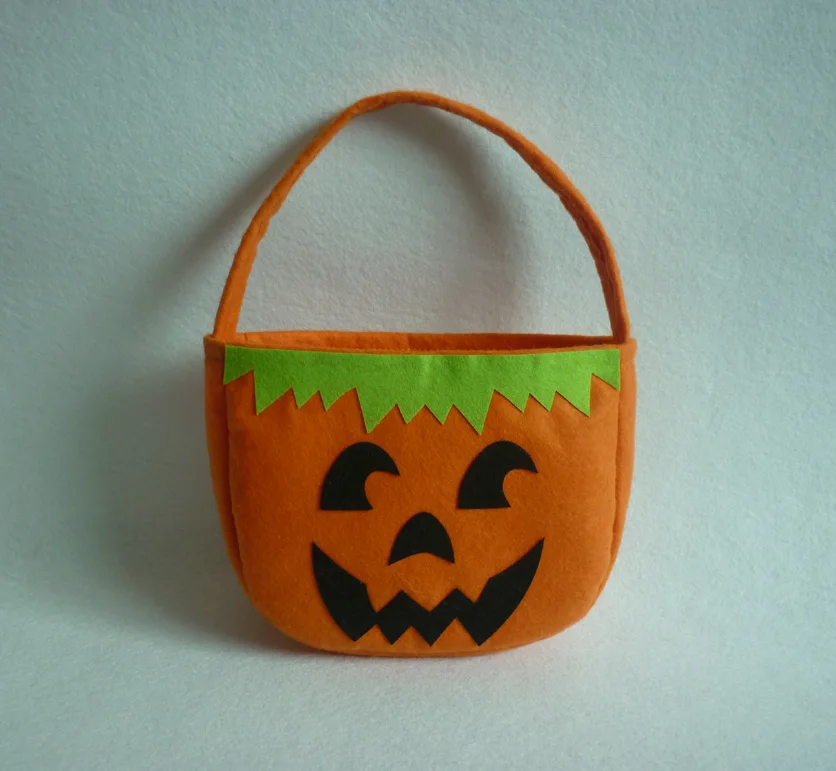 1 шт. складная сумка для Хэллоуина конфетная улыбка тыква индивидуальная