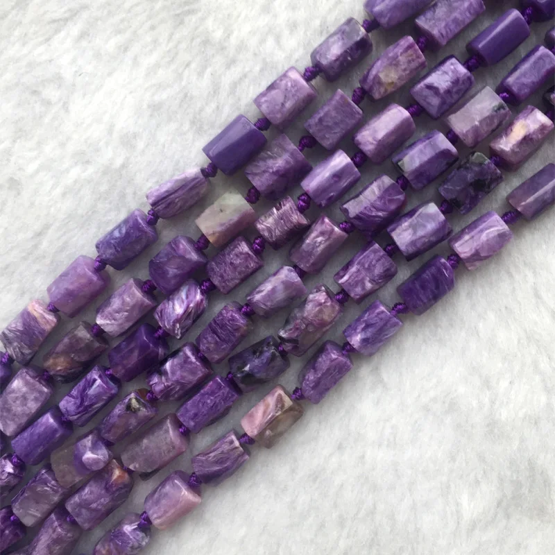 Натуральные настоящие черные фиолетовые бусины Charoite Nugget свободная форма Гладкие