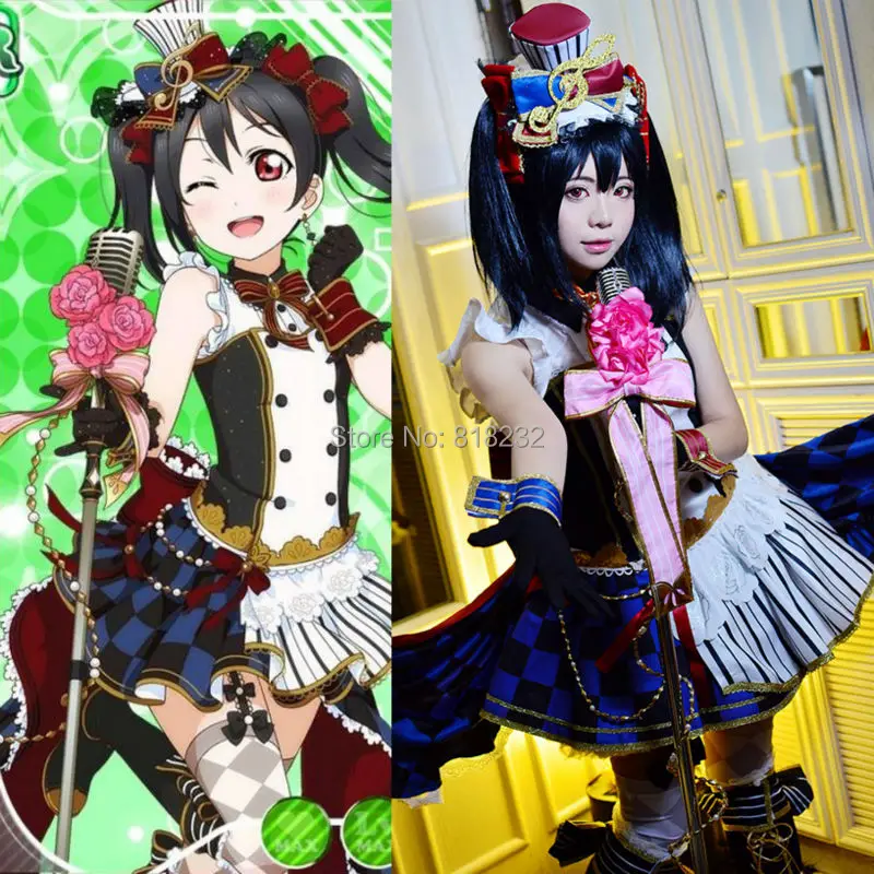 Love Live School Idol Project Yazawa Nico топы без рукавов платье горничной униформа наряд аниме