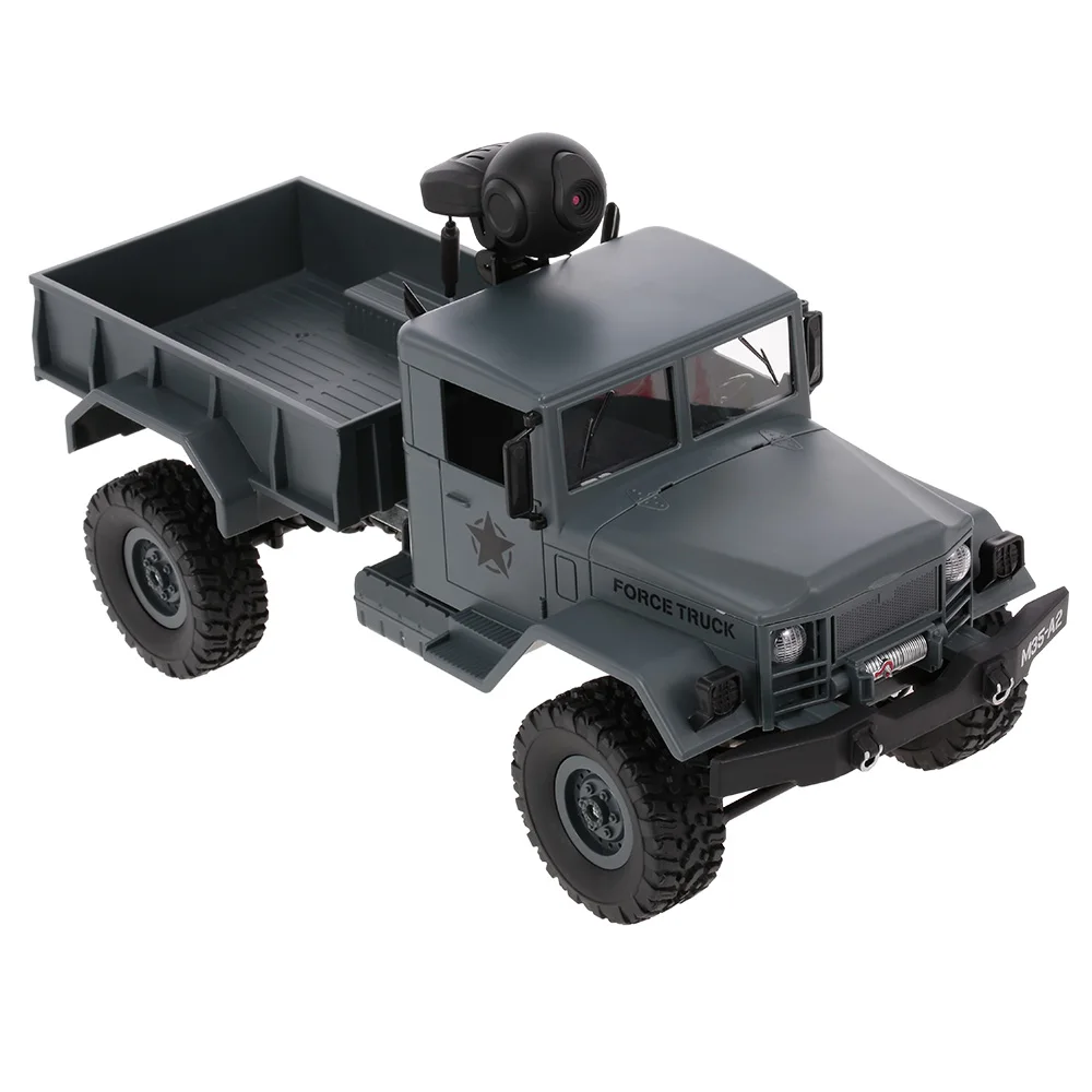 FY001A 1:16 RC автомобиль с камерой 480 P 2,4 ГГц 4WD 3000 г нагрузка военный грузовик внедорожный RC автомобиль гусеничный светодиодный фары для детей