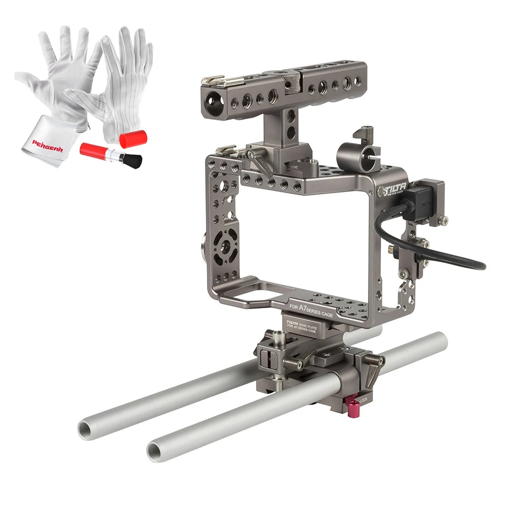 Tilta es t17 Alpha серии ручной Клетки для камеры Rig DSLR видео стабилизатор Start/Stop триггера