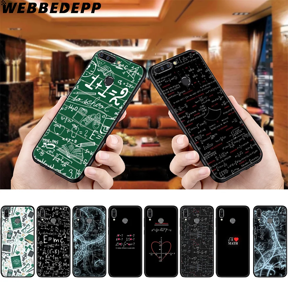 WEBBEDEPP Math Question Art мягкий чехол для Huawei P8 P9 P10 P20 P30 Lite Pro P Smart Z Plus 2019 Y6 Prime 2018 2017 Mini |