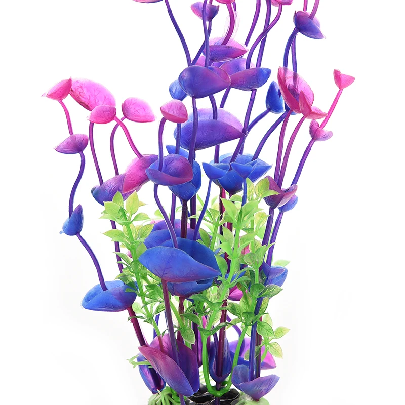 1Pcs New Purple/Green Artificial Water Plant For Fish Tank Aquarium Decoration Best Deal | Дом и сад