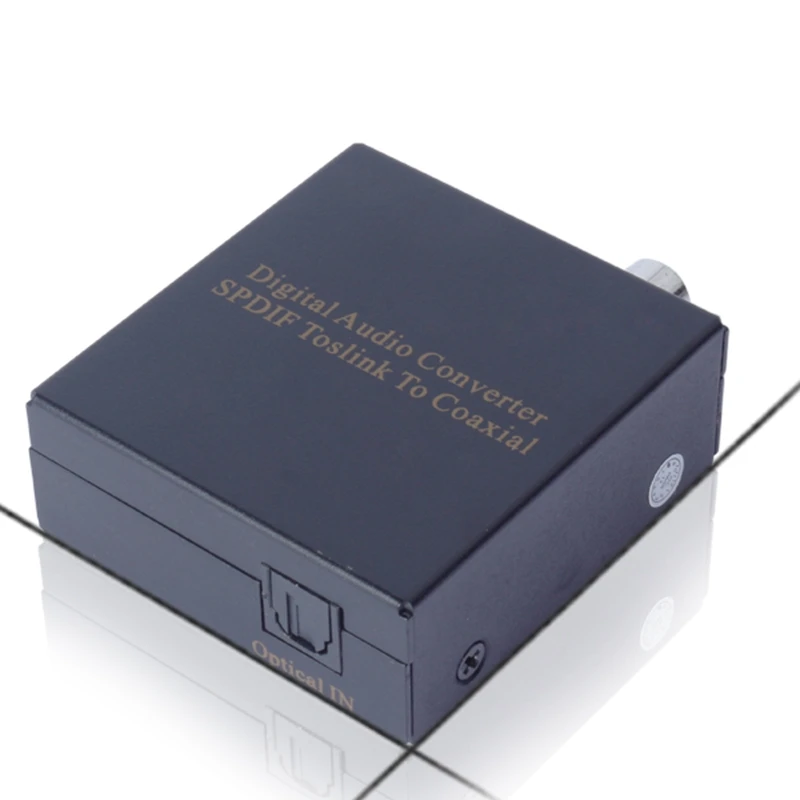 Новый цифровой аудио коаксиальный SPDIF Оптический преобразователь Toslink с