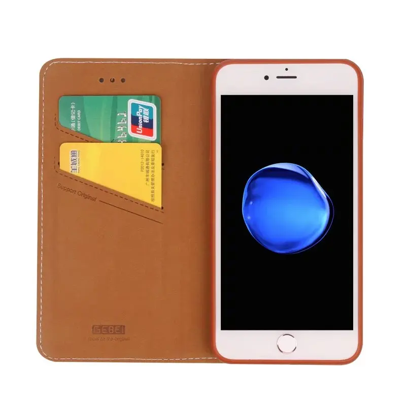 Роскошные Высокое качество кожа флип уникальный магнит дизайн стенд чехол для