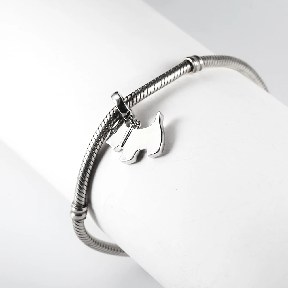 Подвеска Шарм Щенок из серебра 925 пробы|Ювелирные шармы| |