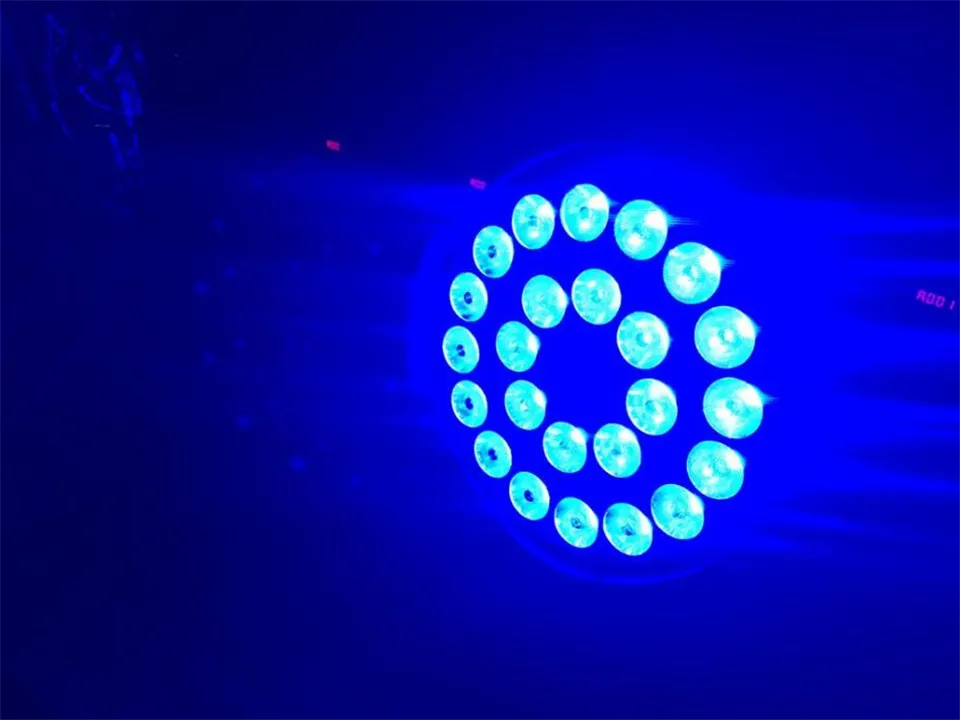 24x18 W RGBWA + UV 6in1 DMX LED Par de Lujo los dere dj iluminacion rgbwa uv llevo luz la igualdad DJ dmx | Лампы и освещение