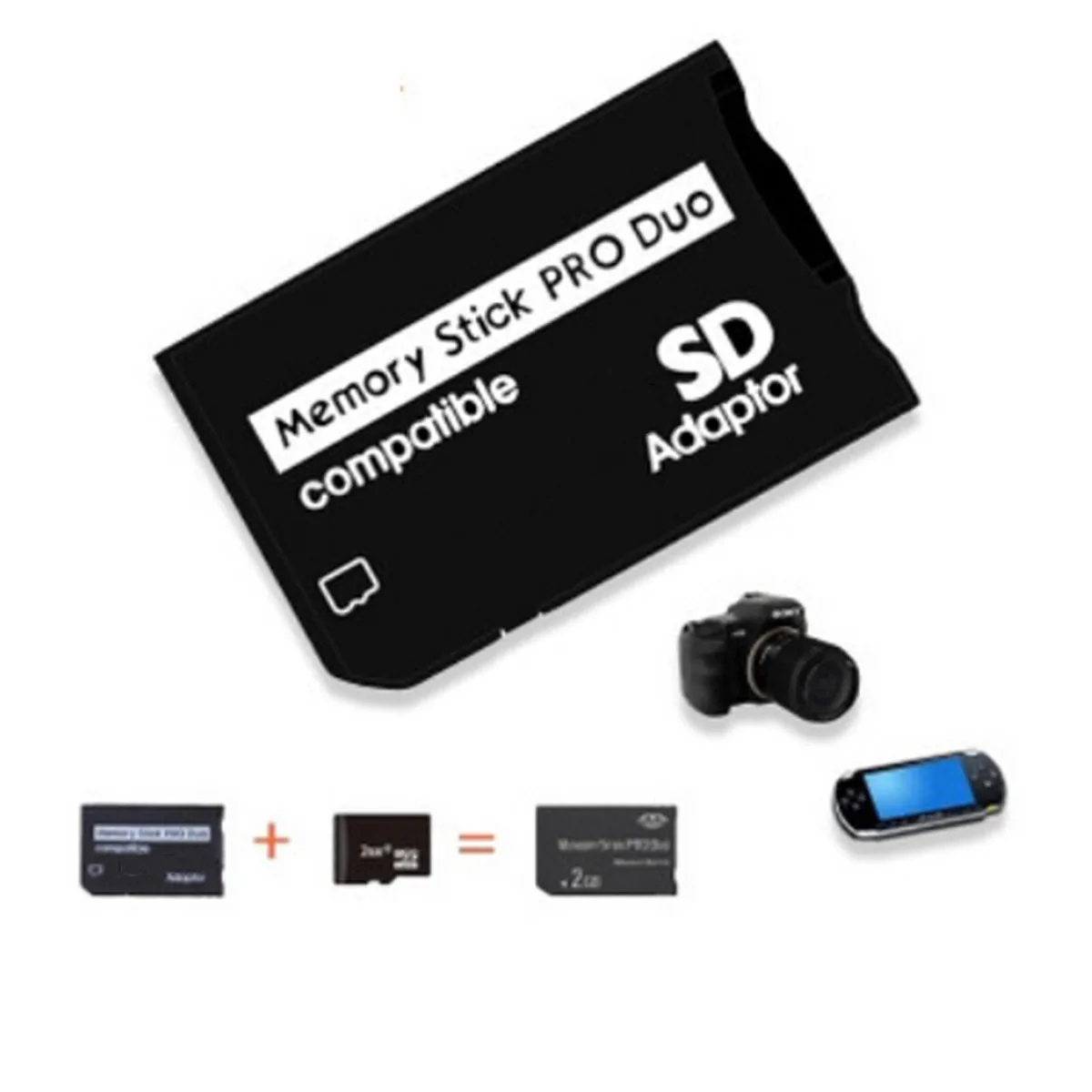 Адаптер карты Micro SD 128MB до 2GB SDHC TF карта для карты памяти MS Pro Duo адаптер конвертер карта чехол PDA и цифровая камера