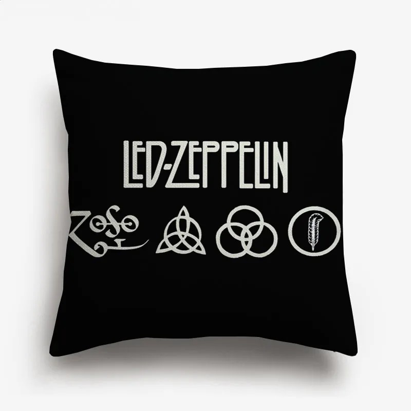 AC/DC Slipknot Чехлы для подушек рок-н-ролл музыка NIRVANA Kurt Cobain Чехлы для подушек декоративное белье для дивана чехол для подушки - Цвет: H