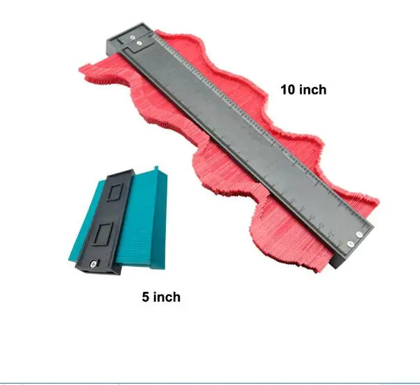 Both 5 and 10 inch Пластик профиль Копировать Калибр контур Дубликатор Стандартный 5/1" Ширина древесины инструмент для маркировки плитки ламинат общие инструменты - Цвет: Both 5 and 10 inch