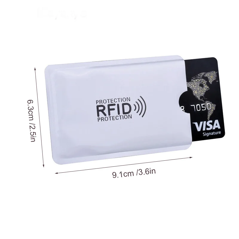 Алюминиевый защитный чехол для карт с защитой от пиратства, Rfid чехол для NFC/RFID, блокирующий считыватель, блокирующий банк, Бесконтактный чехол для кредитных карт