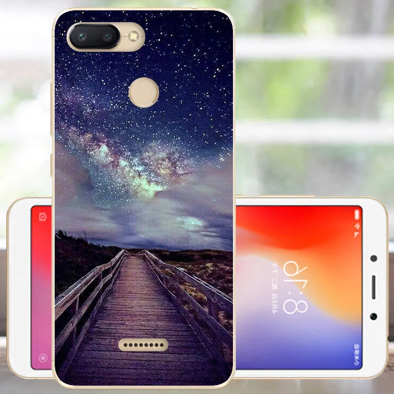 Защитный чехол FANATU для Xiaomi Redmi 6, мягкий силиконовый чехол с милым принтом, бампер для Redmi 6, чехол 5,45, чехол для Xiomi Redmi 6, чехол для телефона - Цвет: XKQ