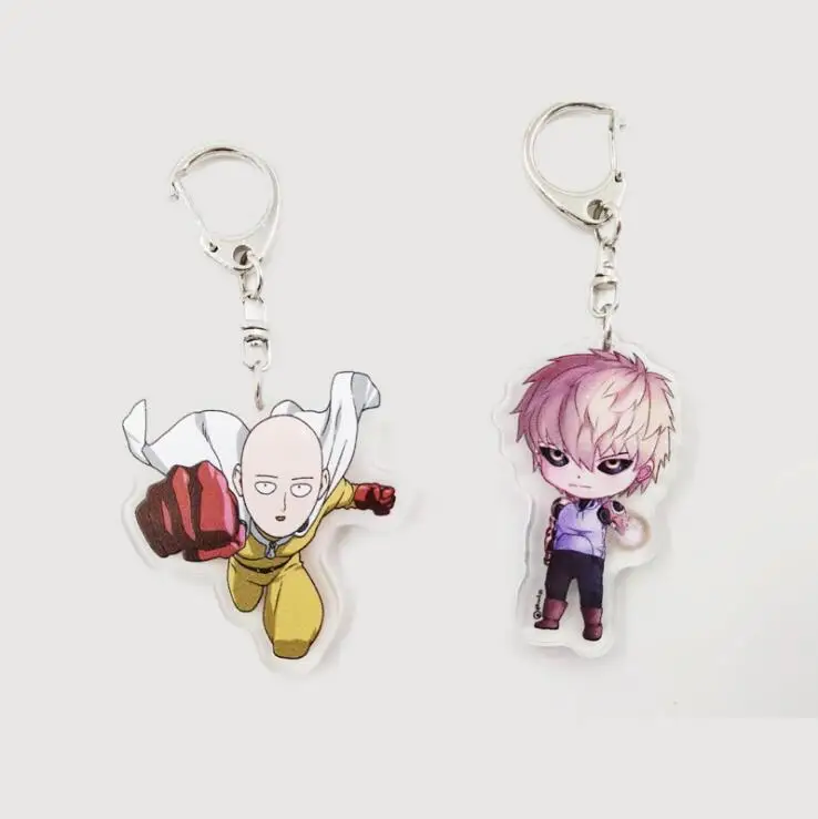 HKXZM ONE PUNCH-MAN Genos Tatsumaki Saitama Cartoon Pendants keychain Figure Model Toys Gift | Игрушки и хобби