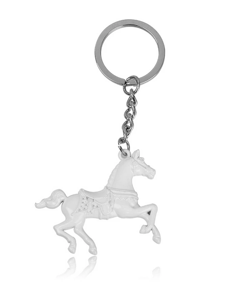 100 шт./лот брелок с серебряной лошадкой мини брелоки лошадьми Новинка