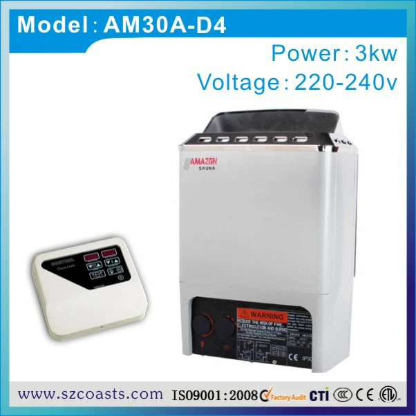 Бесплатная доставка 3 кВт мини обогреватель для сауны с цифровым дисплеем