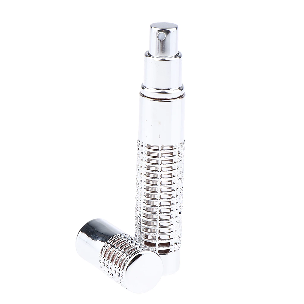 Graceful 5ml Refillable Perfume Atomizer Traveling Empty Pump Spray Bottles Highly Polished Hollow Design Cosmetic Containers | Красота и