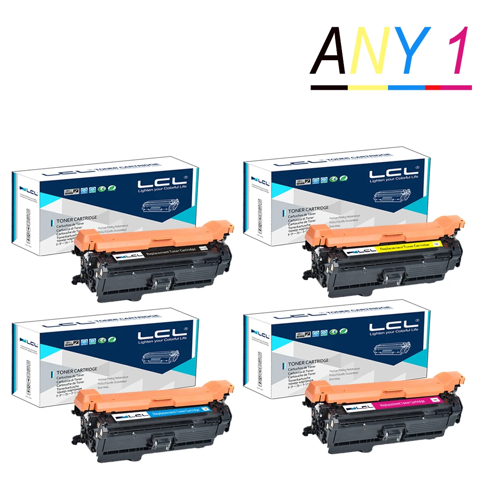 

Any 1 LCL 651A CE340A CE341A CE342A CE343A (1-Pack Black Cyan Magenta Yellow) Toner Cartridge Compatible for HP PRO 700/M775