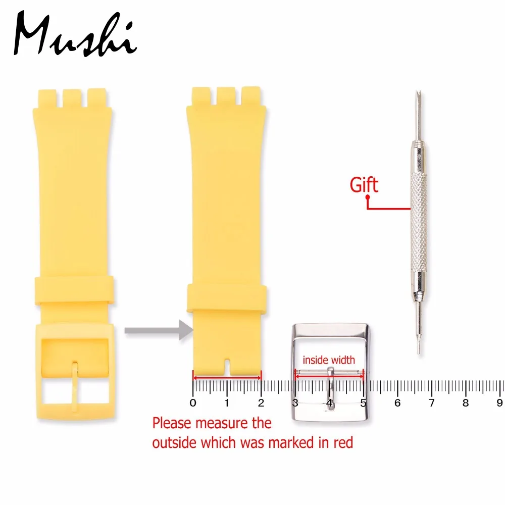 3 шт. силиконовые ремешки для часов 16/20 мм|watch accessories|watch band stainlesswatch stainless steel |