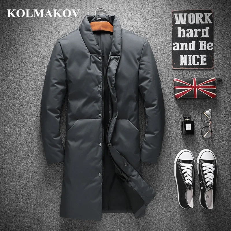 Новое поступление 2020 мужская одежда KOLMAKOV пальто на утином пуху для мужчин зимние