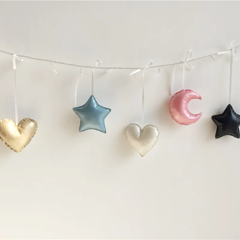 INS мягкая искусственная кожа орнамент украшение детской комнаты детская кровать