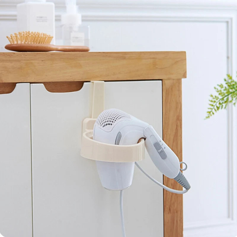 Пластиковая кольцевая дверь крюк ванная фен Подставка для хранения Органайзер