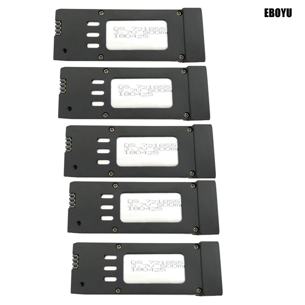 EBOYU 3,7 в 500 мАч литий-полимерный аккумулятор для E58 S168 JY019 GD88 L800 складной Радиоуправляемый Дрон Радиоуправляемый квадрокоптер Wi-Fi FPV Дрон