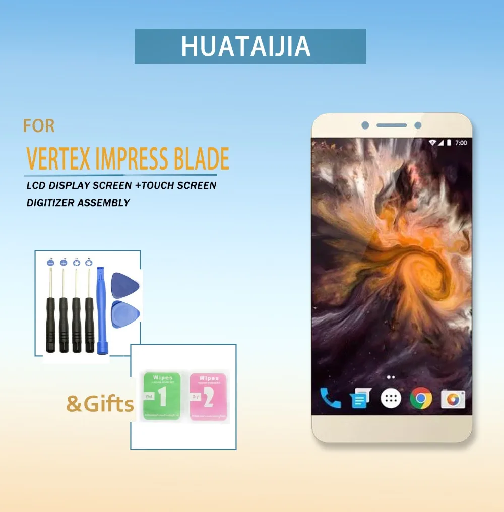 Pantalla t&aacute;ctil LCD para Vertex Impress Blade, repuesto de montaje de digitalizador de 5,5 pulgadas, 1080x1920-0