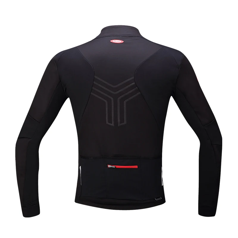 Santic Мужская велосипедная Джерси Зимняя Теплая Флисовая MTB Светоотражающая