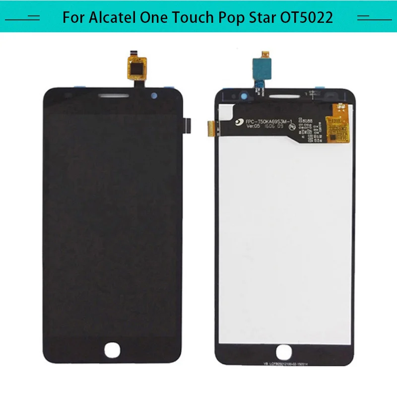 1 шт. для Alcatel Pop Star 3G OT5022 OT 5022 5022X 5022D сенсорный экран стекло + ЖК дисплей с