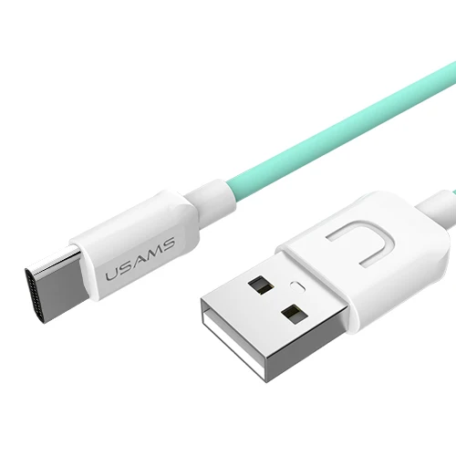 Green 10 шт./лот USAMS usb type C кабель type-C кабель для samsung Gaxaly S8 Plus huawei Xiaomi mi6 mi5 oneplus 5 USB-C Кабель зарядного устройства - Цвет: Green