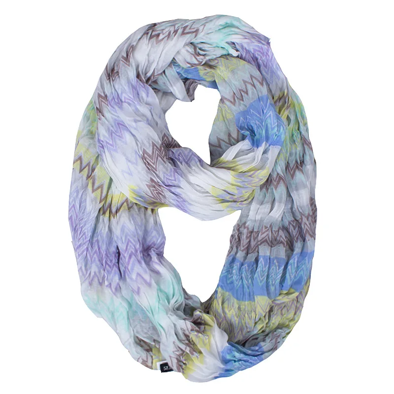 Черный/синий! Модные зимние теплые полосатые кольца большого размера шарфы для